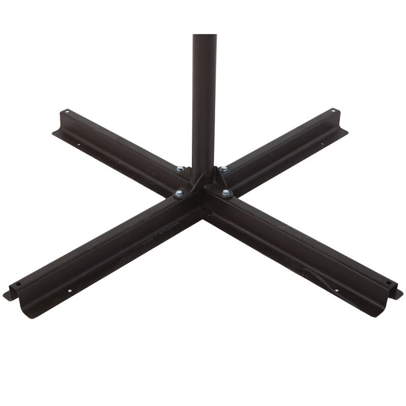 10FT Patio Roman Umbrelle, 360° rotation with Cross Base
