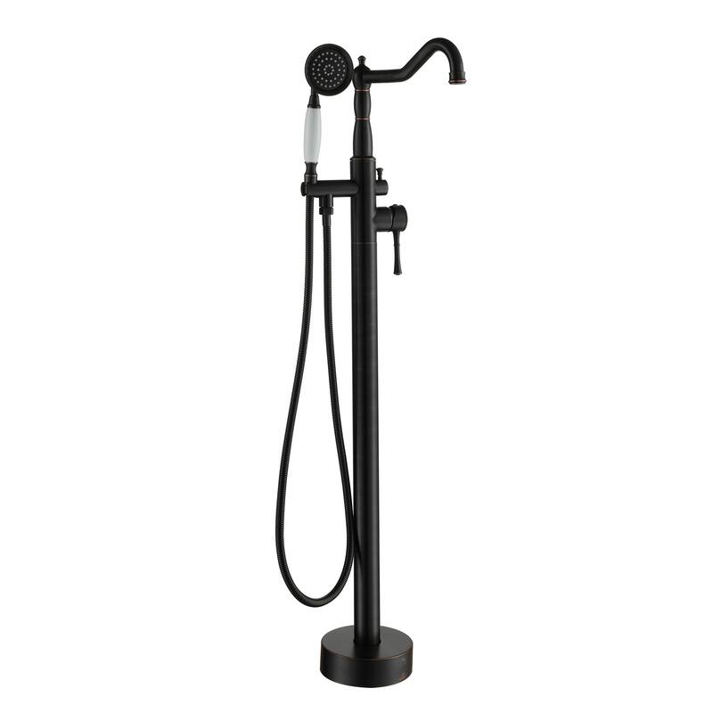 Single Handle Classical Freestanding Bathtub Faucet with Hand Shower Hand