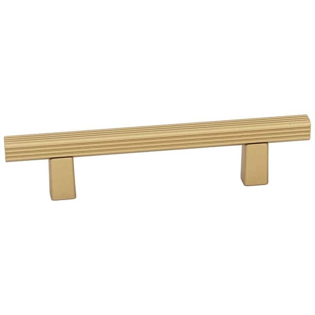 Alno A2905-35 Quadrato 3-1/2" Center to Center Modern Grooved Square - Champagne