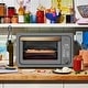preview thumbnail 7 of 19, 6 Slice Touchscreen Air Fryer Toaster Oven, Black Sesame by Drew Barrymore