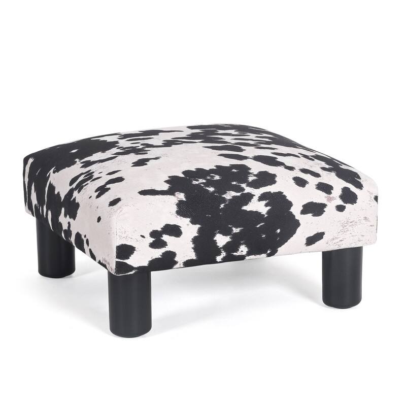 Adeco 15'' Small Ottoman Upholstered Foot Rest