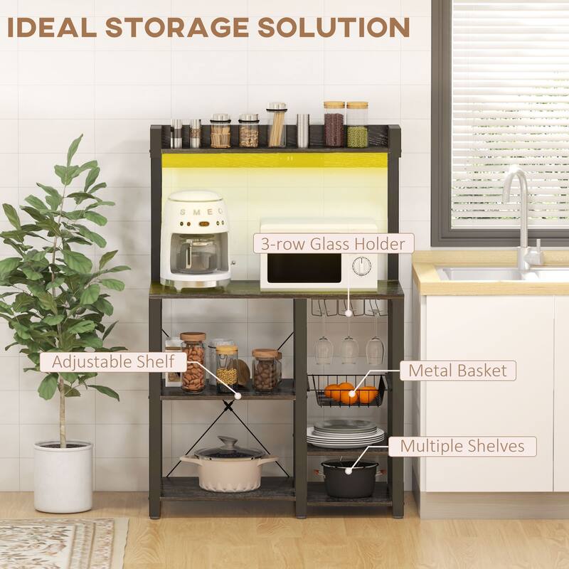 Modern S Shaped 5 Tier Bookshelf Room Divider with Open Back Design for Living Room and Office Decor - 31.5'L x 12" W x 57.25" H