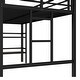 preview thumbnail 10 of 8, Twin Size Metal Loft Bed with Easy Climbing Ladder and Guardrails