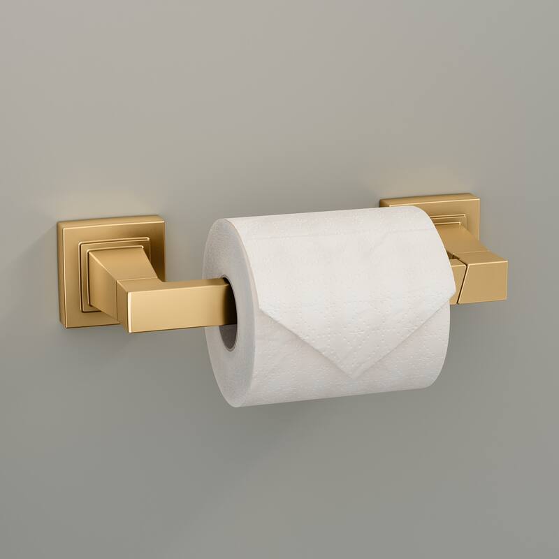 PROFLO Kelper Wall Mounted Pivoting Toilet Paper Holder - Brushed Gold