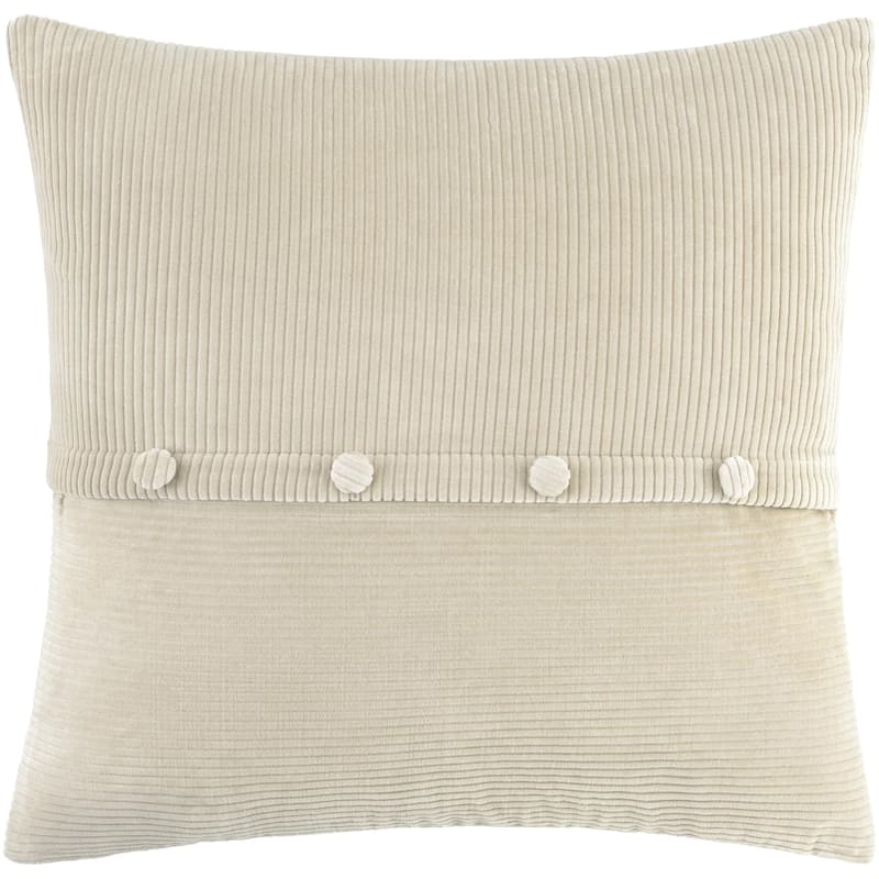 Livabliss Corduroy Quarters Modern Accent Pillow.