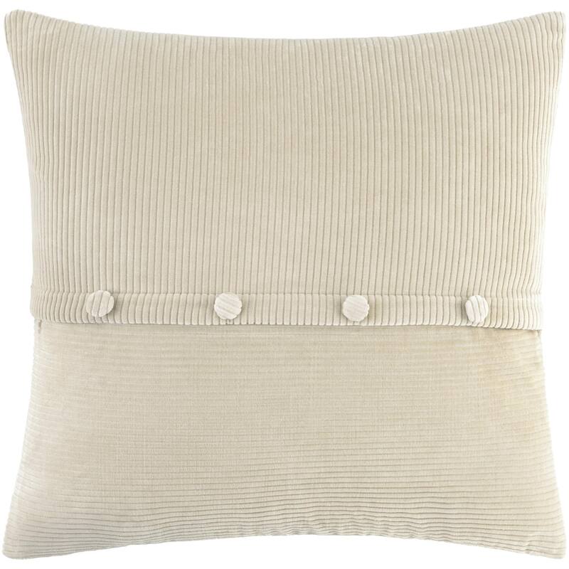 Livabliss Corduroy Quarters Modern Accent Pillow