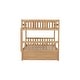 preview thumbnail 11 of 11, Full Over Full Rubber Wood Bunk Bed with Twin Size Trundle,Convertible Ladder and Guardrail