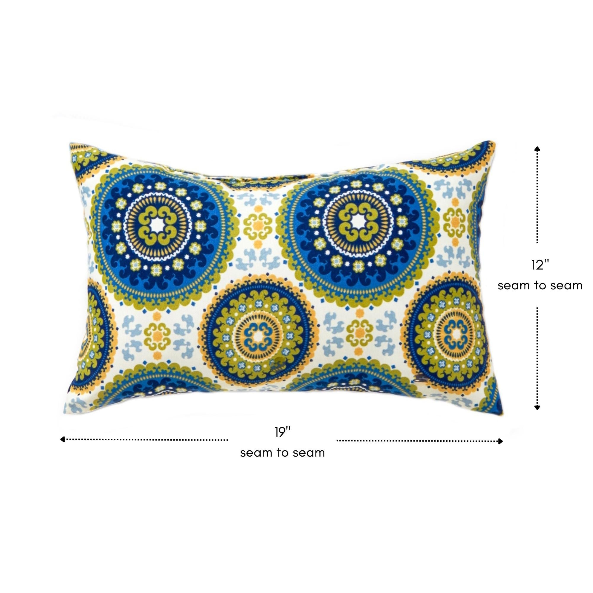 Medallion 19 x 12 in. Outdoor Rectangle Accent Pillow, Set of 2 Medallion 19 x 12 in. Outdoor Rectangle Accent Pillow, Set of 2