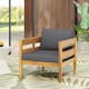 Option Teak+Dark Gray Cushion