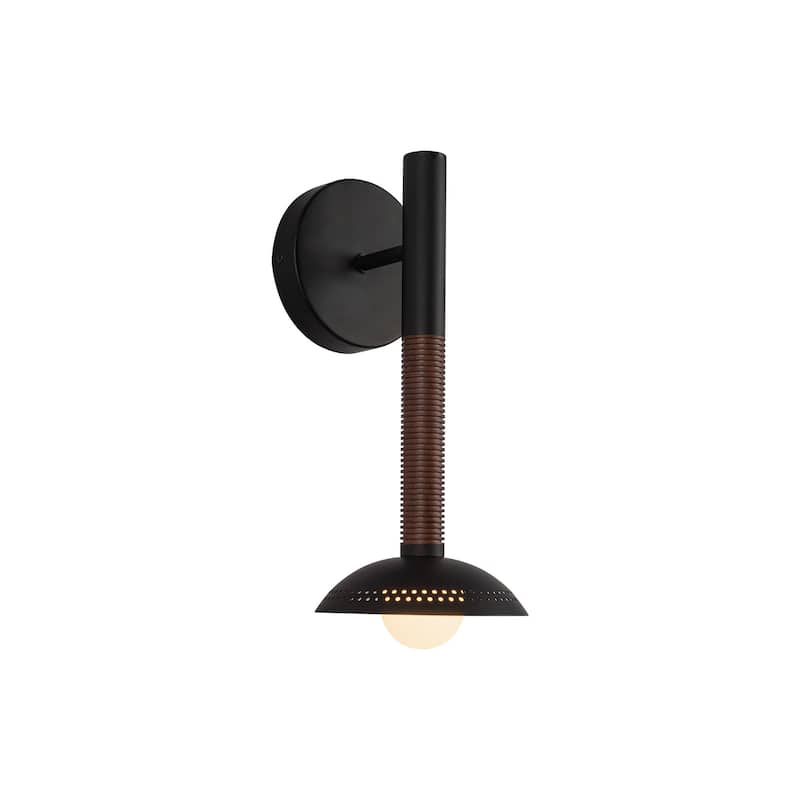 Alora Lighting WV616114-UNV Arden 14" Tall LED Bathroom Sconce with - Matte Black / Opal Glass
