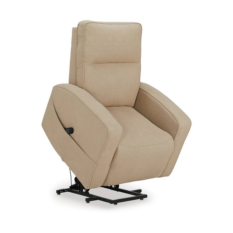 Lawson Power Lift Recliner Chair, Taupe Polyester, Soft Foam Cushioned