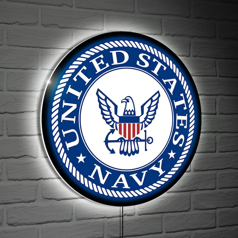 United States Navy LED Lighted Sign - Multi-Color