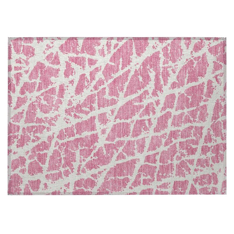 Daso Unique Abstract Weather Resistant Classic Meets Modern Outdoor Rug