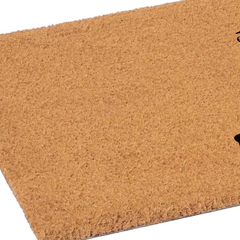HomeRoots 24" X 36" Brown And Black Christmas Outdoor Coir Door Mat - 24.00' X '36.00