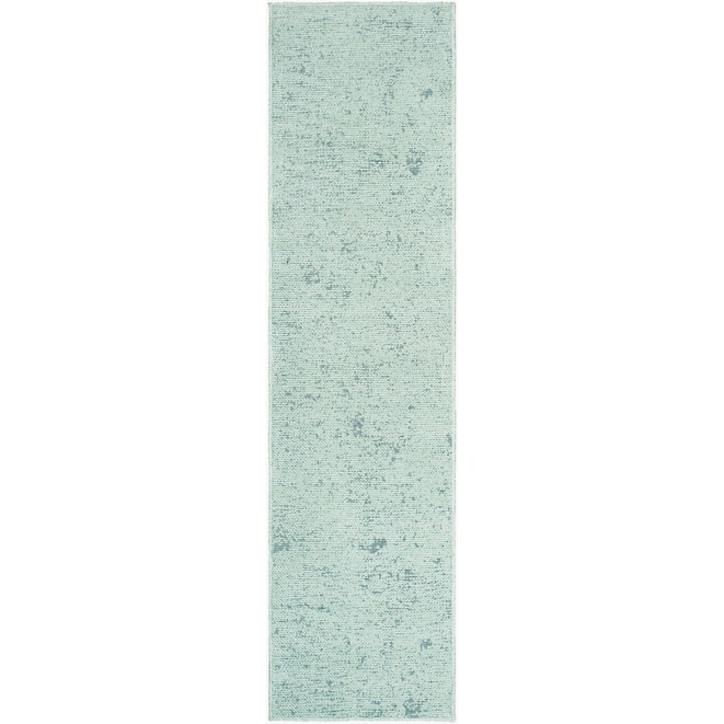 Livabliss Quebec Modern & Contemporary Washable Area Rug - Seafoam - 2' 7" x 10'