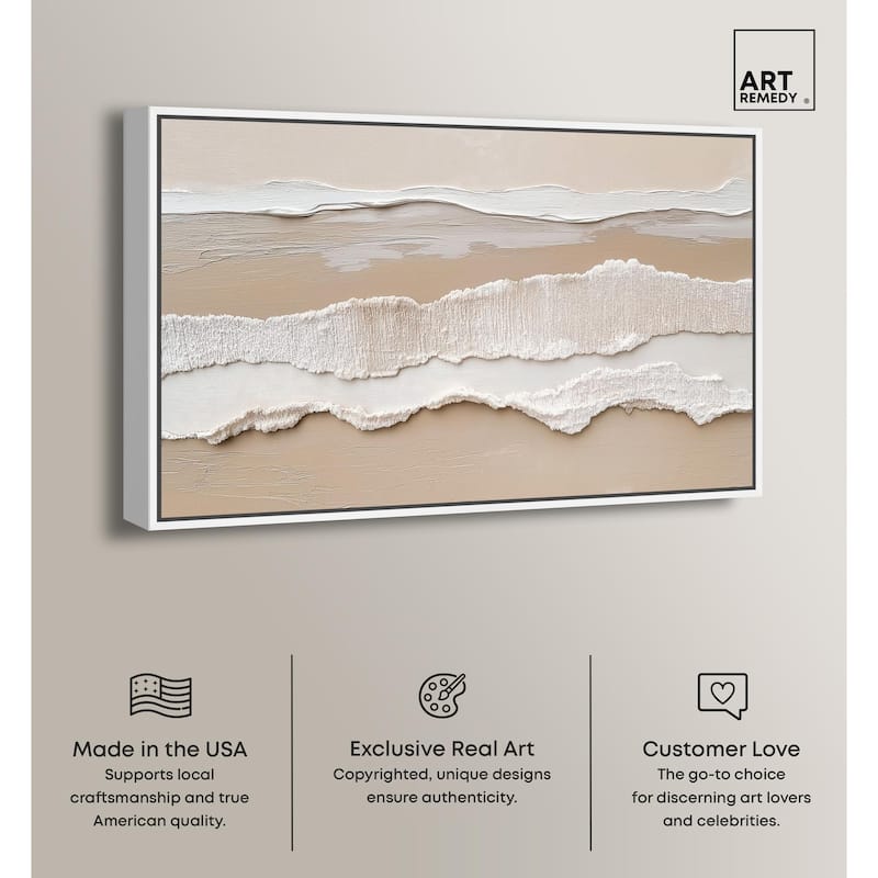 Textured Sea II Canvas by Art Remedy