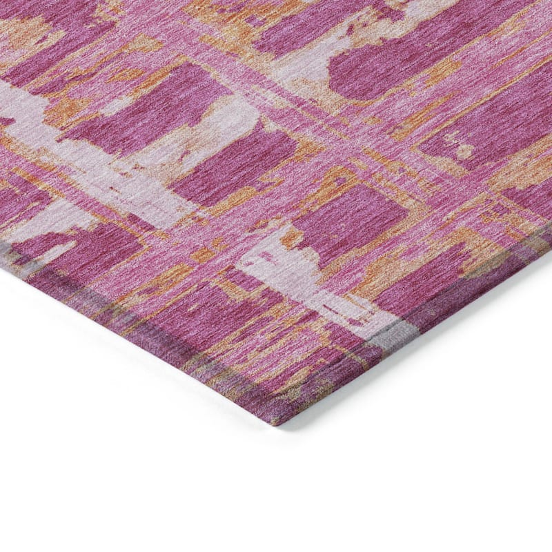 HomeRoots Striped Transitional Rectangle Outdoor Rug