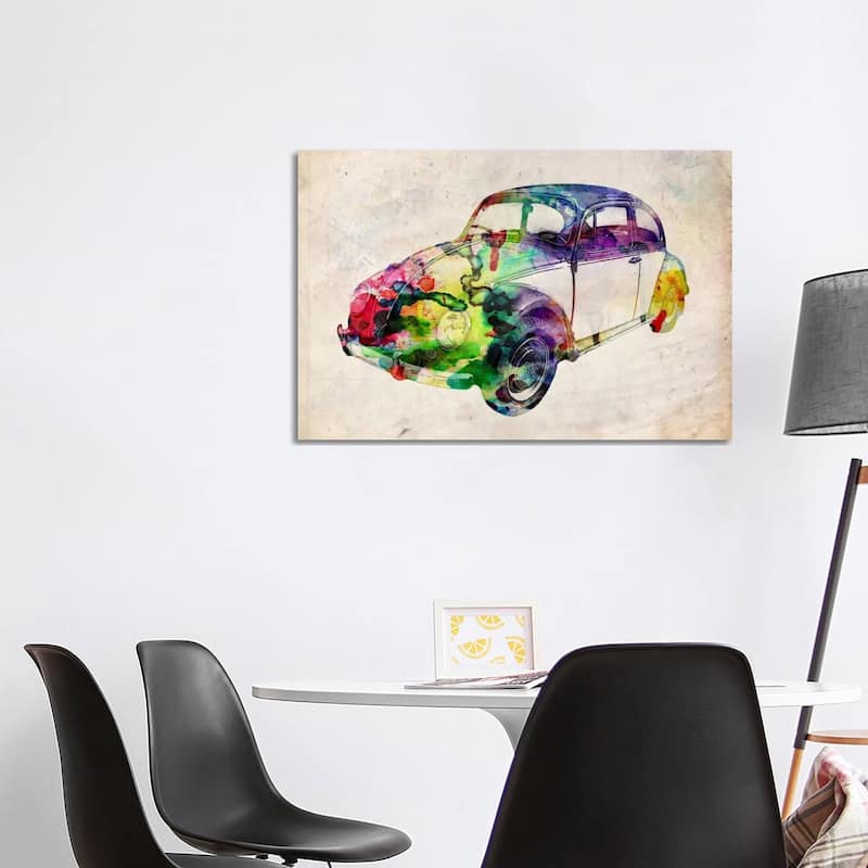 iCanvas "VW Beetle (Urban)" by Michael Tompsett Canvas Print - 26x40x1.5