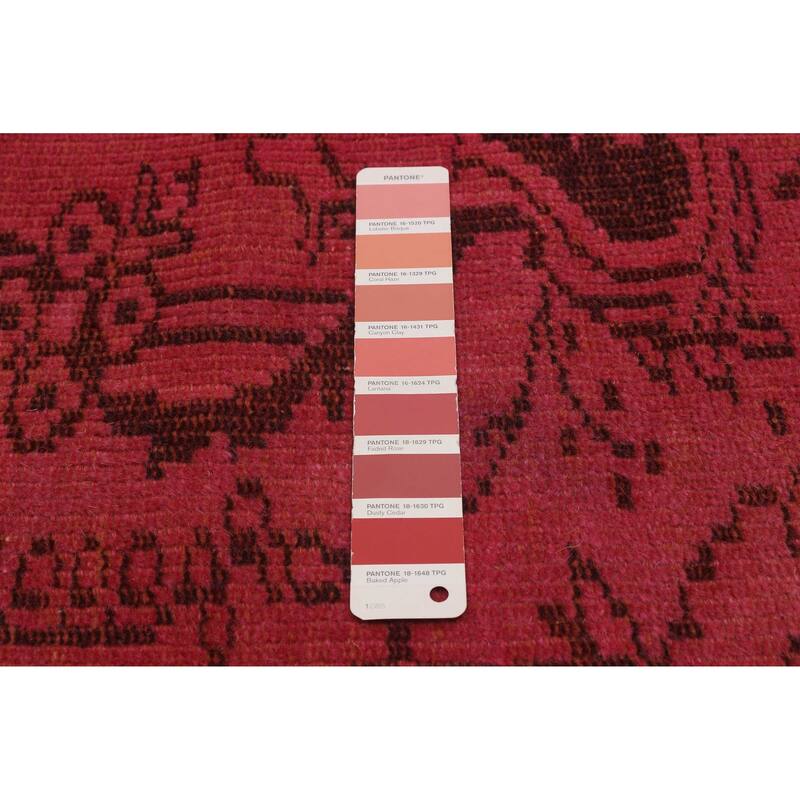 ECARPETGALLERY Hand-knotted Color Transition Red Wool Rug - 6'3 x 9'2