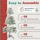 preview thumbnail 48 of 53, 6ft or 7ft Artificial Snow Flocked Christmas Tree with Metal Stable Stand Base for Indoor and Outdoor Holiday Decoration
