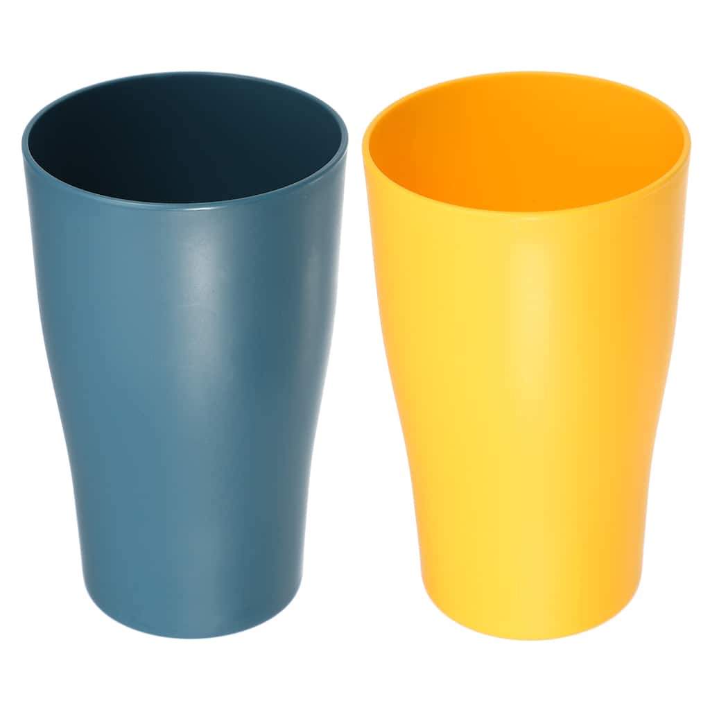 2pcs Bathroom Toothbrush Tumblers PP Cup 4.92"x3.03"