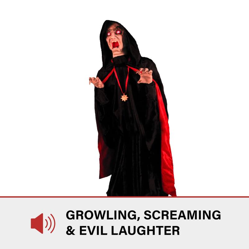 Haunted Hill Farm Cornelius the Lurching Vampire by Tekky, Indoor or Covered Outdoor Premium Halloween Animatronic