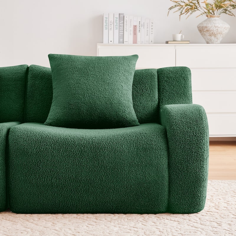 GDF Studio - Fairford 2-Seat Modular Sofa with Chaise & Curved Armrests