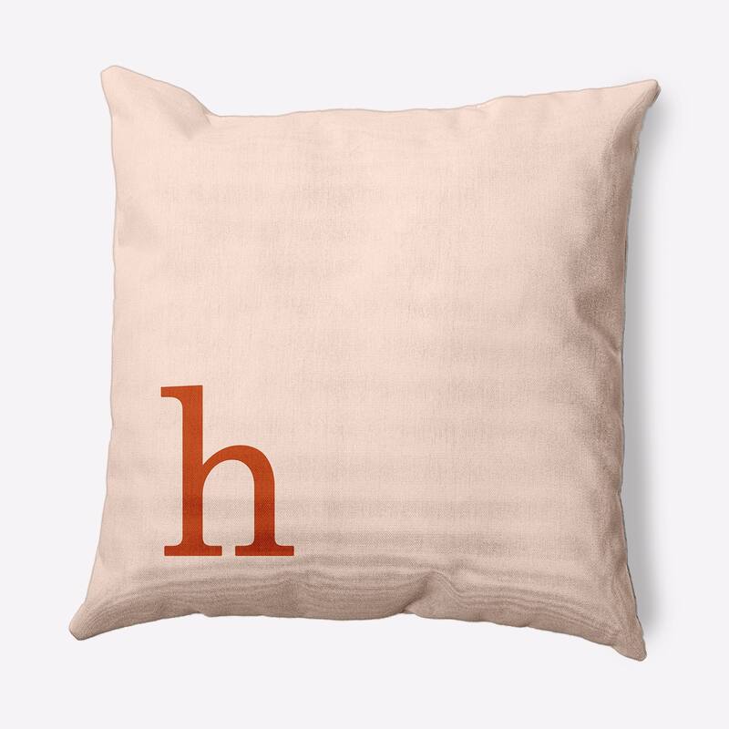 Modern Monogram Decorative Throw Pillow - 16" x 16" - h