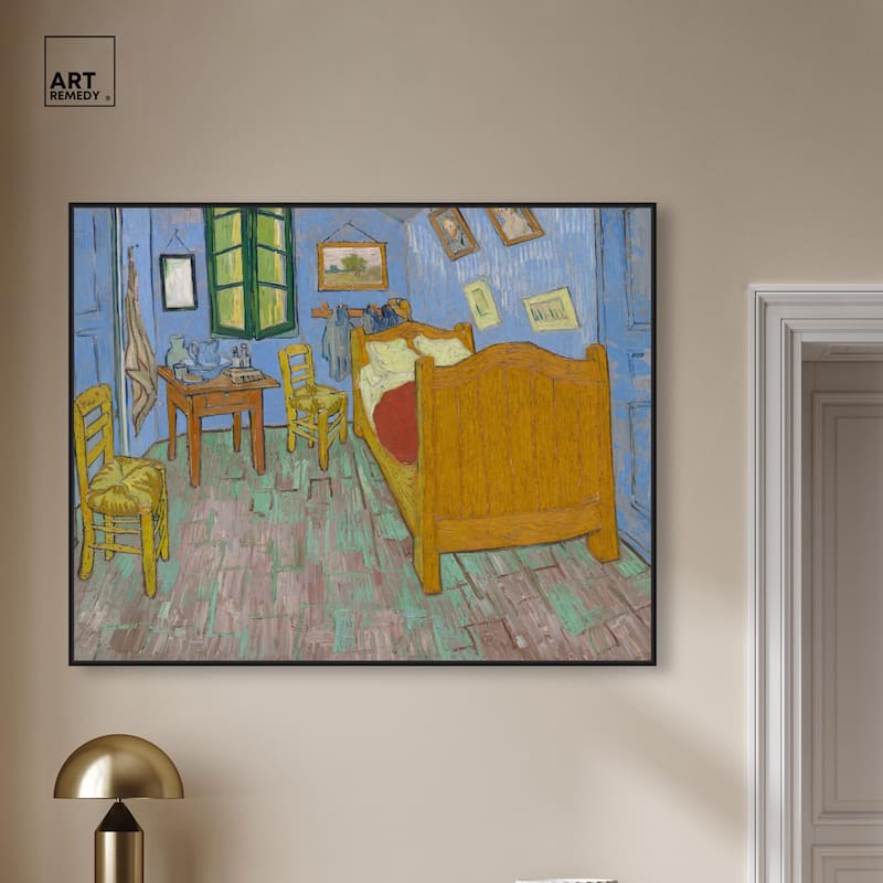 The Bedroom Canvas by Art Remedy