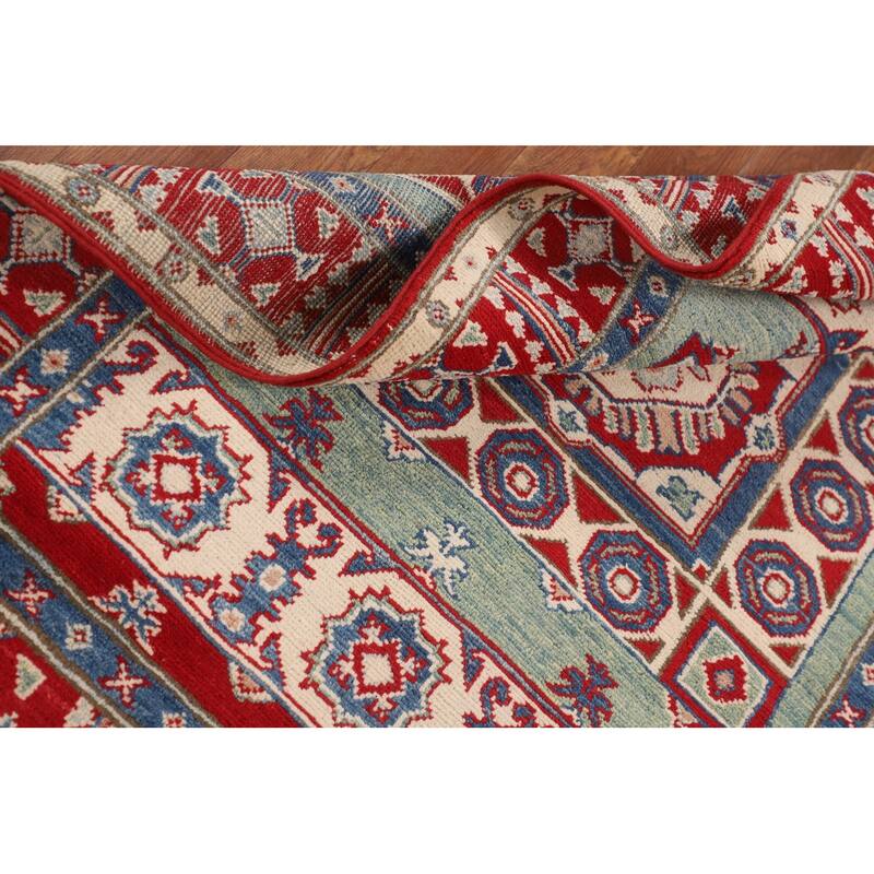 Kazak Oriental Foyer Rug Handmade Bedroom Wool Carpet - 3'5" x 4'10"