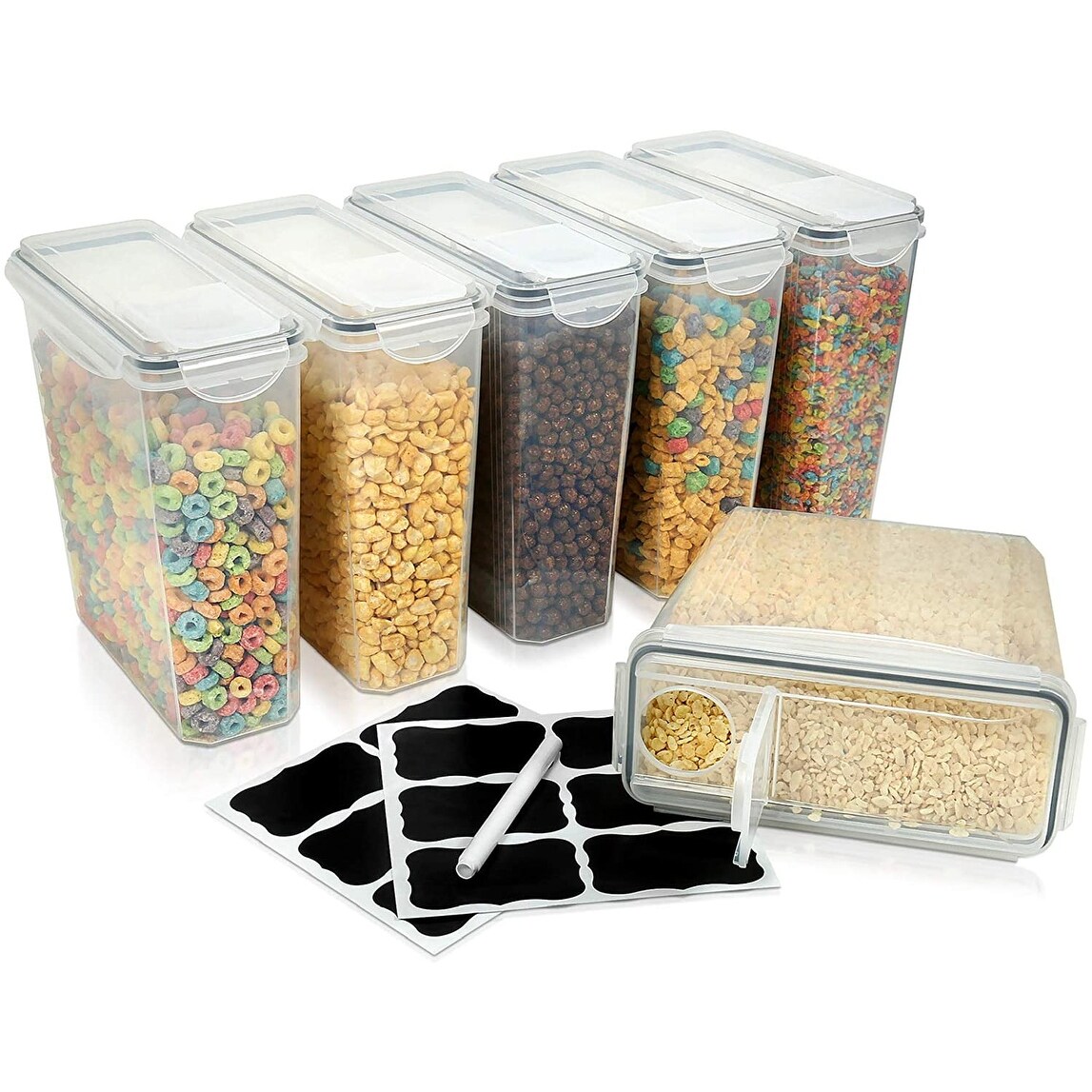 6 Pack Cereal Container Storage Set - Bed Bath & Beyond - 33704007