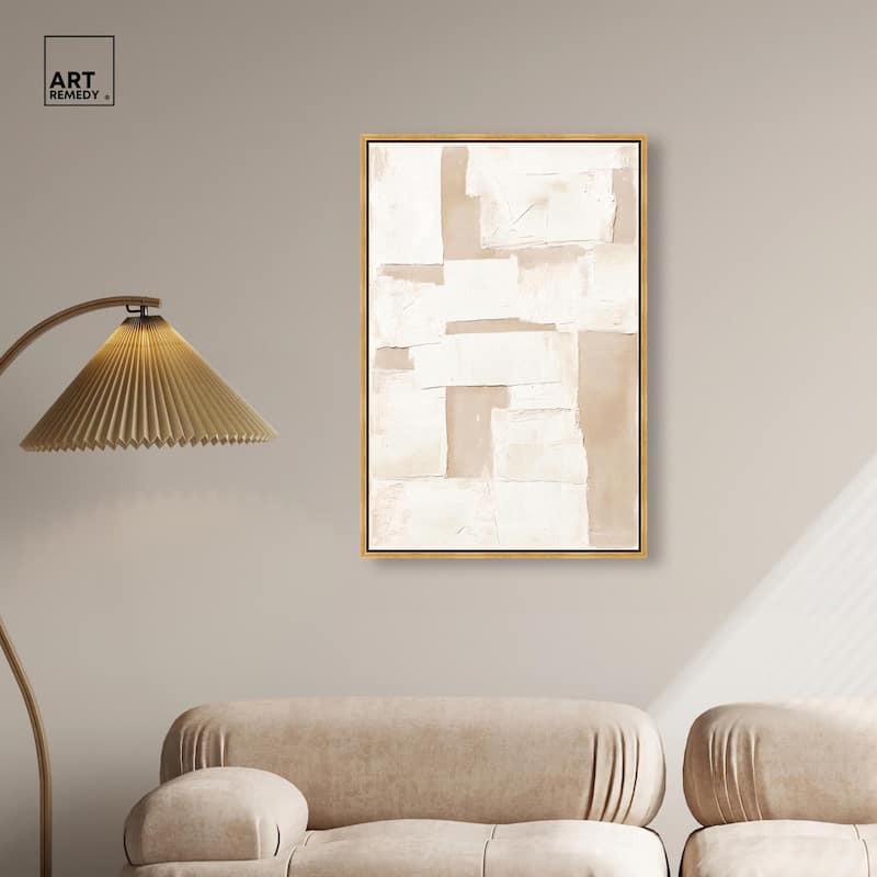 Plastered Planes III Canvas by Art Remedy