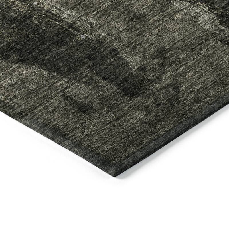 HomeRoots Abstract Transitional Rectangle Outdoor Rug