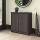 preview thumbnail 71 of 89, Cabot Small Entryway Cabinet with Doors by Bush Furniture Heather Gray