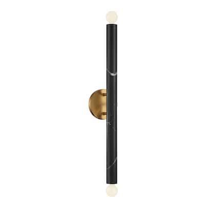 Savoy House 9-2901-2 Callaway 2 Light 26" Tall Bathroom Sconce