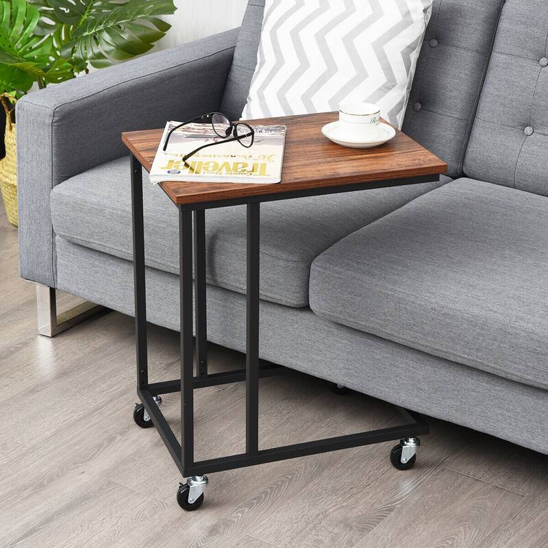 Gymax Laptop Holder Sofa Side End MobileTable Multiple Stand Desk - 20'' X 14'' X 24''