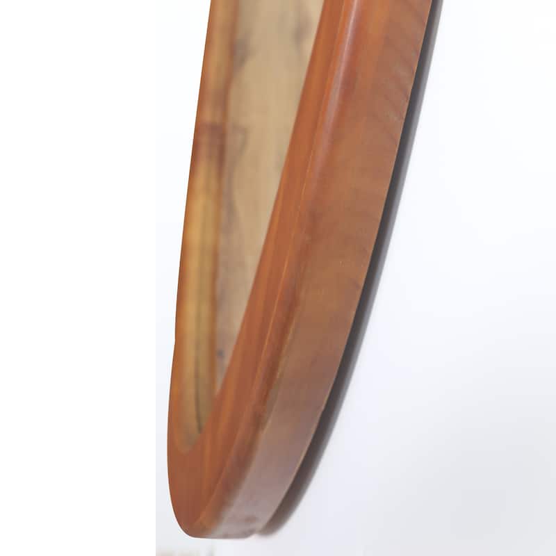 Solid Wood Mirror 45 Inch Asymmetrical Wall Mirror Wooden Framed Mirror Large Sized Dressing Mirror,for Living Room