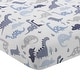 preview thumbnail 5 of 7, Bedtime Originals Roar Blue/Gray Dinosaur 5-Piece Nursery Baby Crib Bedding Set