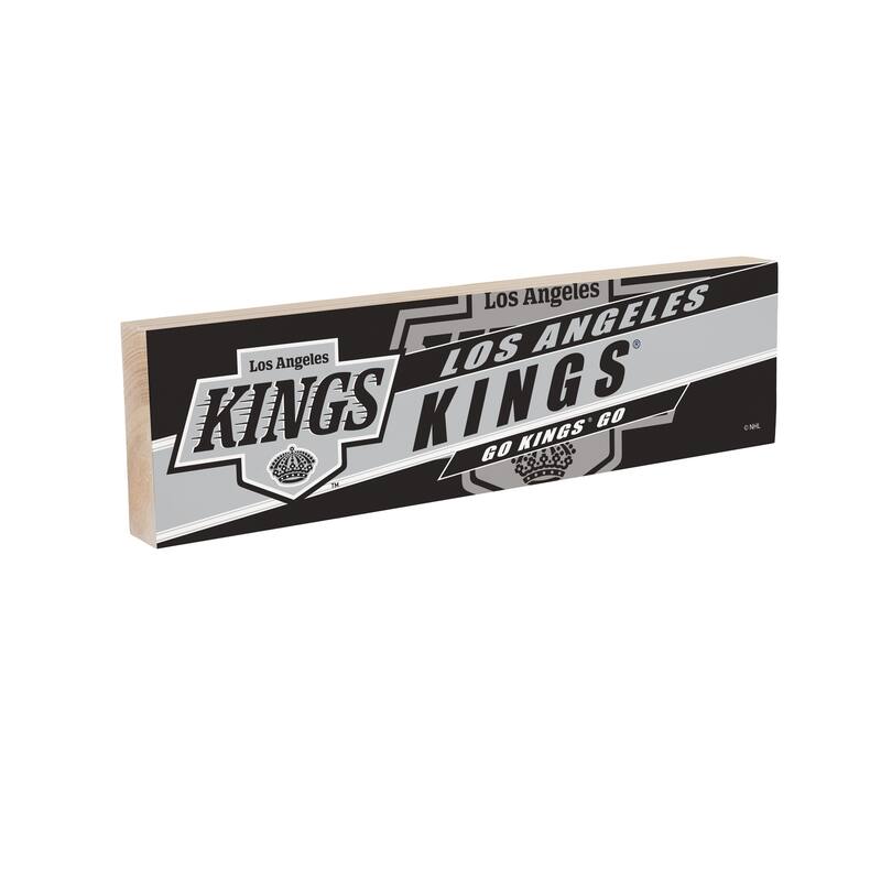 Los Angeles Kings Wooden Tabletop Mantel Shelf Sign