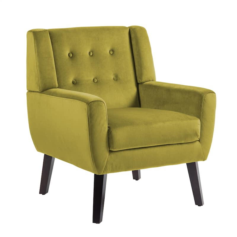 2 Set Modern Accent Chair Velvet Armchair