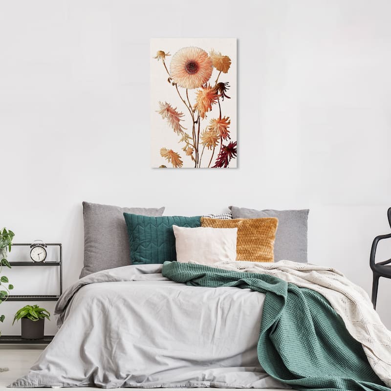 Wynwood Studio Canvas Floral and Botanical Van Gogh Florals White and Cream White Farmhouse Wall Art Canvas Print - 36 x 24