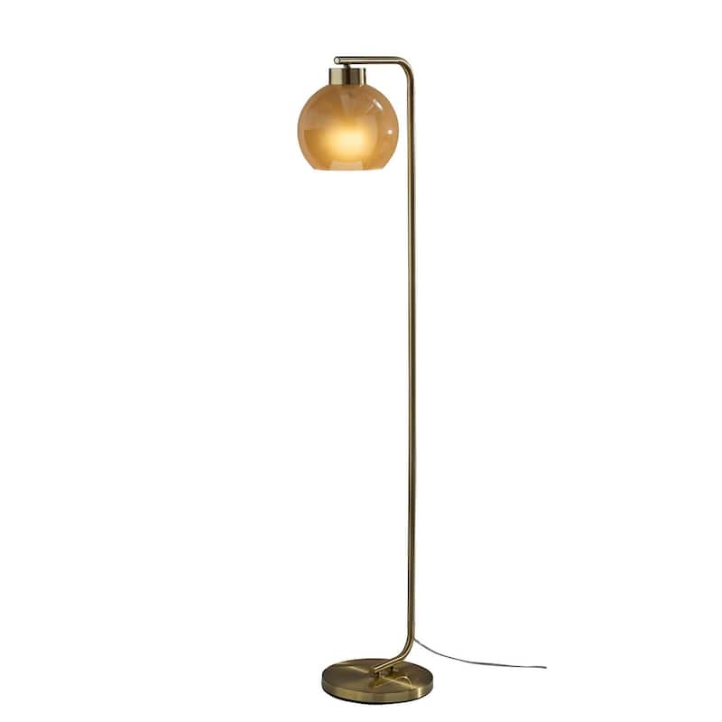 Atticus Floor Lamp - Antique Brass