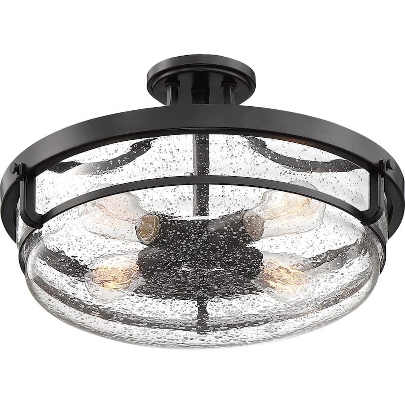 Porch & Den Faull Bronze 4-light Semi-flush Mount