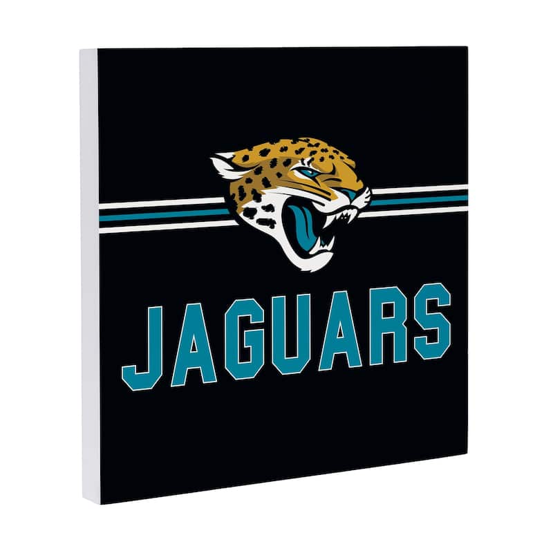 Jacksonville Jaguars Wooden Door Decor Wall Sign - Multi-Color