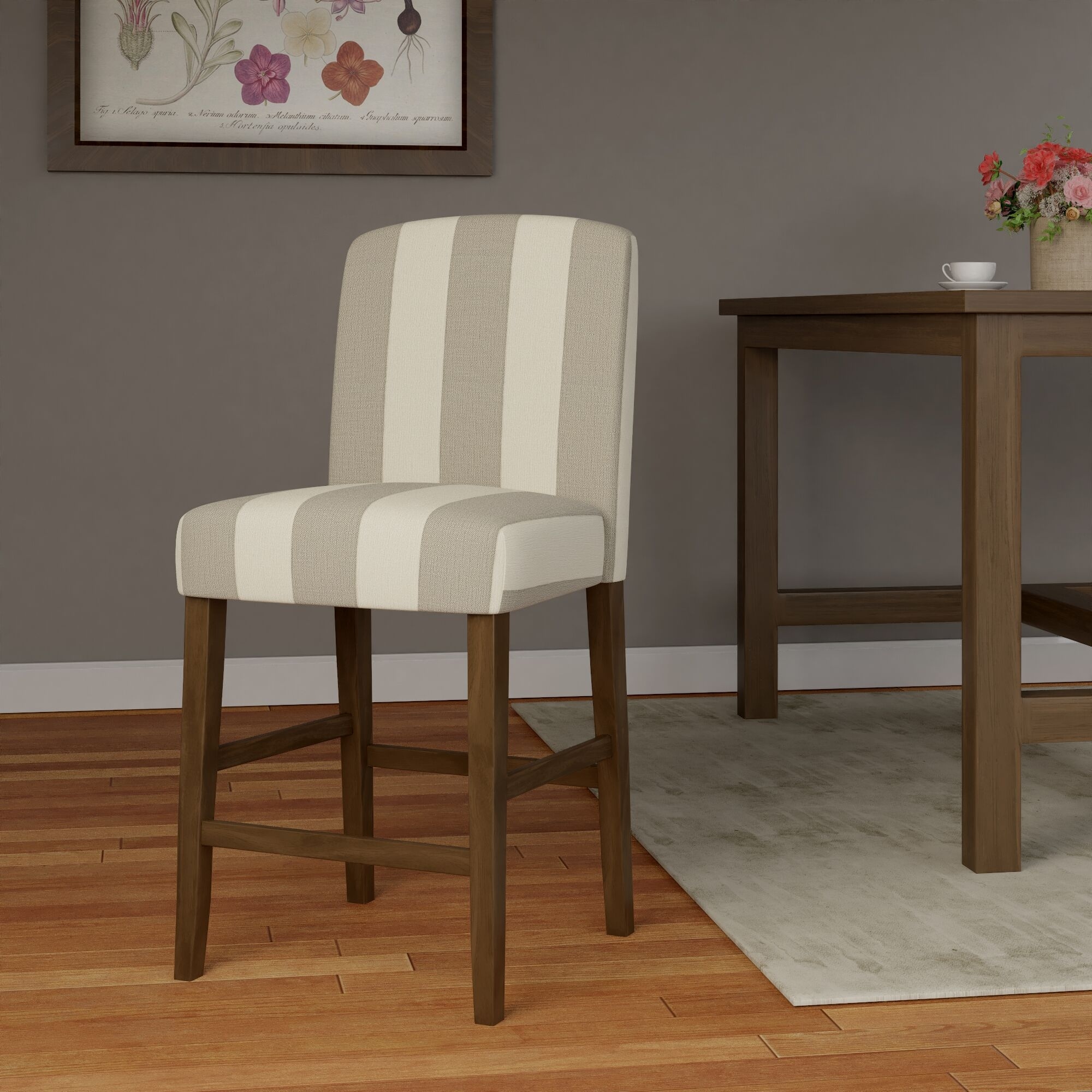 HomePop Curved Back 24" Counter Stool - 24 inches
