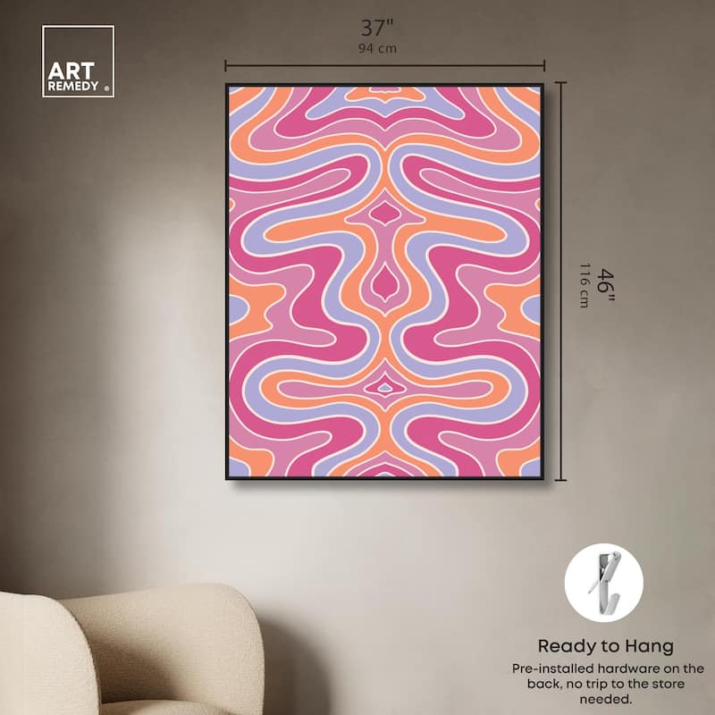 Bubble Gum Retro II Canvas by Art Remedy