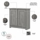 preview thumbnail 31 of 47, Bush Furniture Cabot Small Storage Cabinet with Doors - 31.38"L x 12.40"W x 29.96"H
