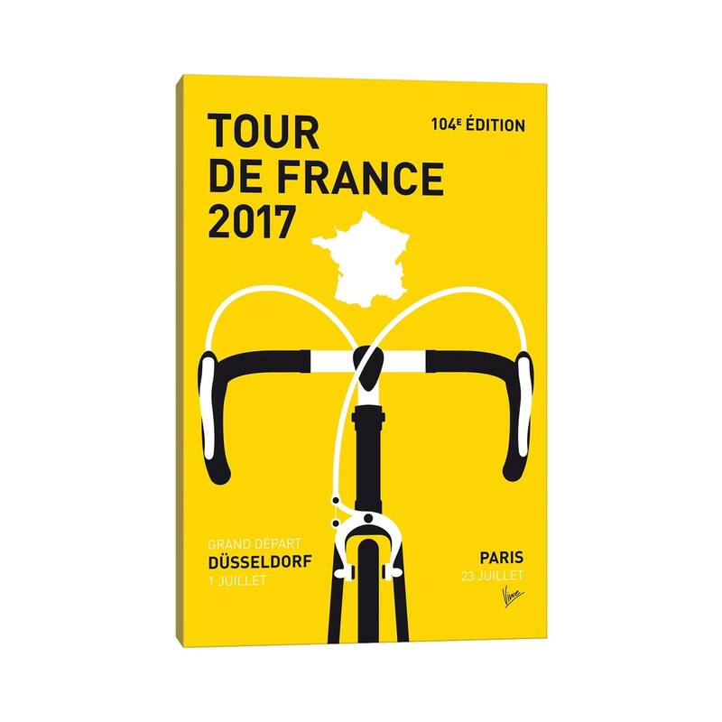 iCanvas "Tour de France 2017 Minimal Poster" by Chungkong Canvas Print