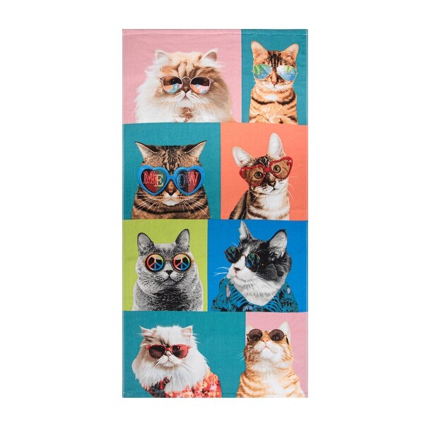 Pardon My Fro Beach Towel - 30x60 Inch Oversized Cotton Quick-Dry Towel