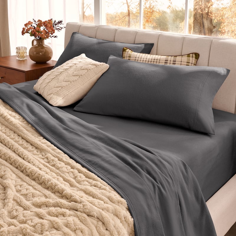 Bare Home Organic Cotton Flannel Sheet Set